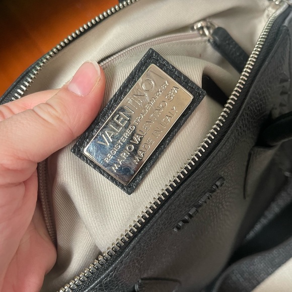 SOLD - MARIO VALENTINO studded black crossbody - Picture 3 of 8